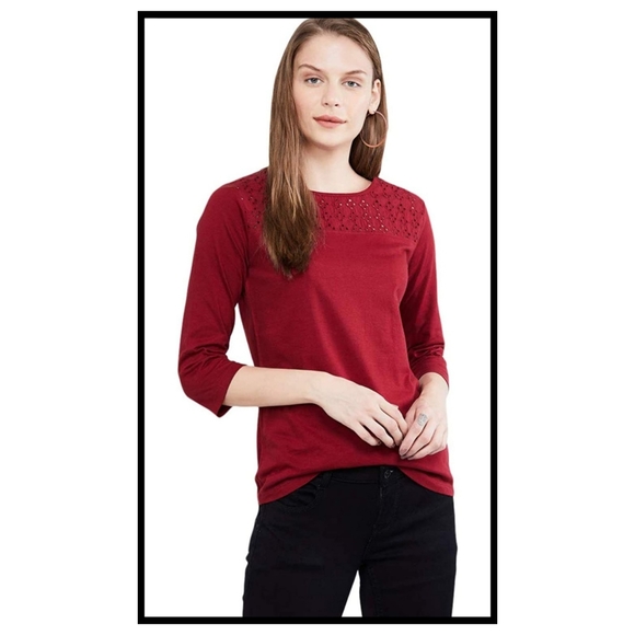 ❤️❤️❤️Max Maroon Top - Picture 4 of 13